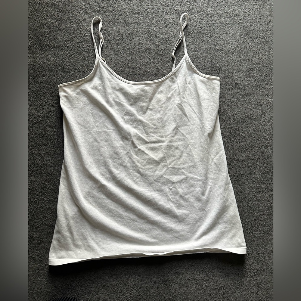 White Maternity Cami with adjustable straps